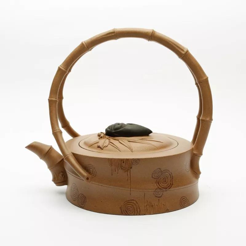 10種最美花器提梁壺，精美別致雕花紫砂壺!