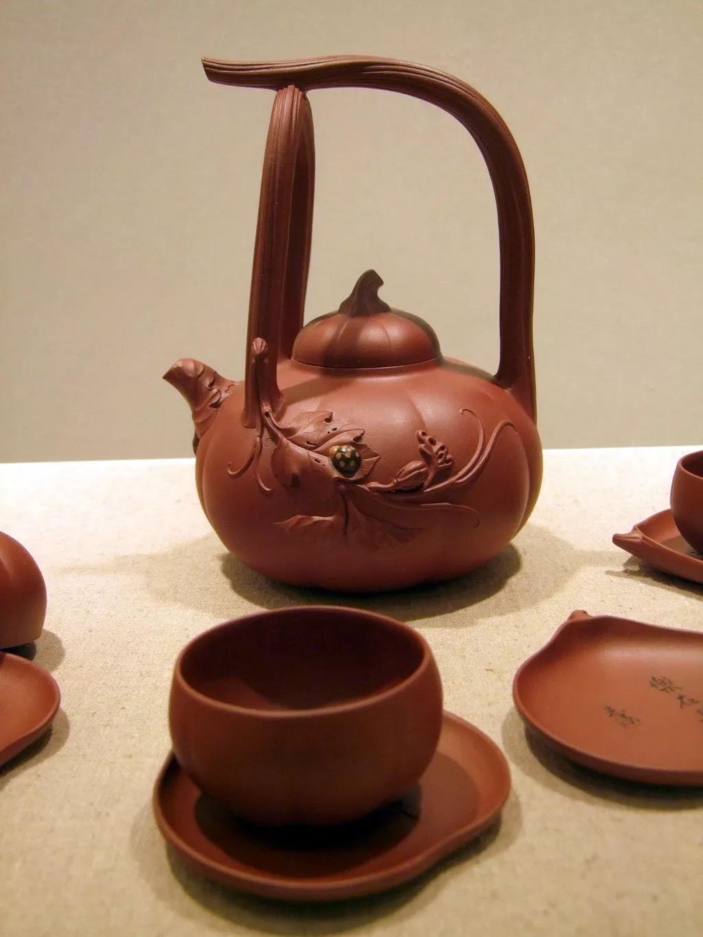 10種最美花器提梁壺，精美別致雕花紫砂壺!